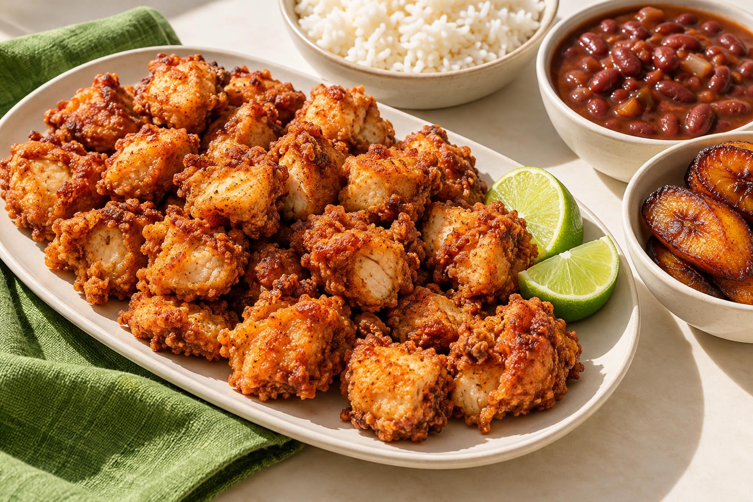 Serving illustration for large boneless chicken chunks